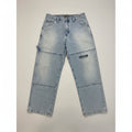 Vintage JNCO Jeans Mens 38x32 Light Wash Baggy Double Knee Carpenter Pants USA