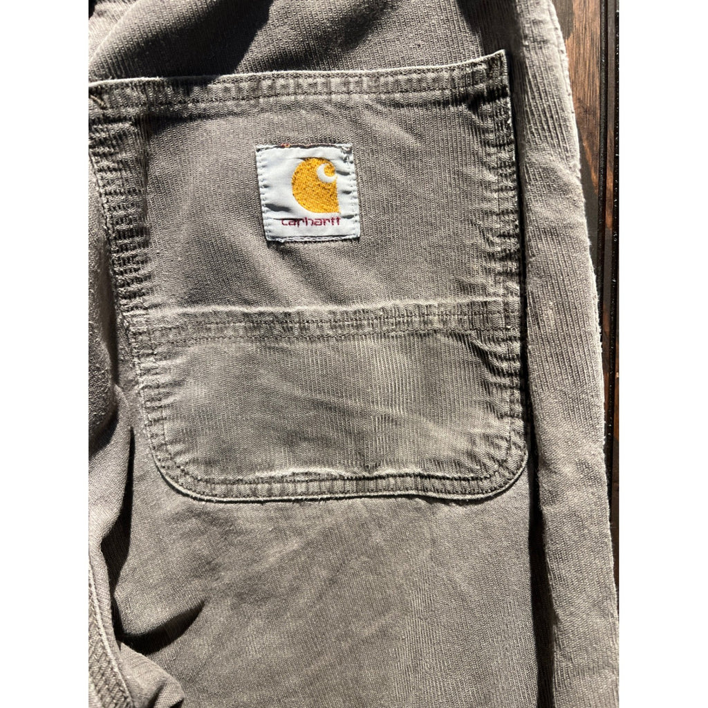 Carhartt WIP Simple Pant Grey Corduroy Relaxed Straight Workwear Mens 29x34