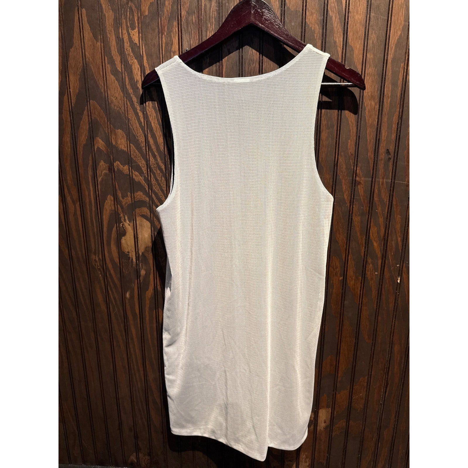 Stussy World Tour Mesh Tank Top White Graphic Sleeveless Jersey Mens XL