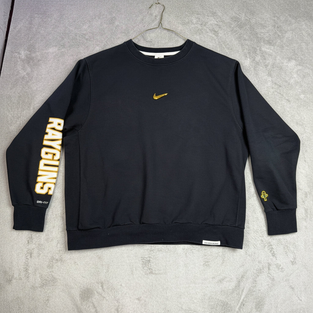 Nike Standard Issue Rayguns Crewneck Sweatshirt Black Men's Size Large
