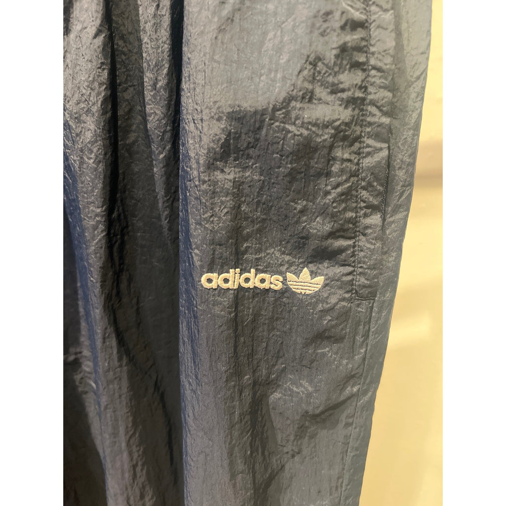 Adidas Originals Mens Navy Blue Nylon Windbreaker Track Pants Trefoil Logo XL