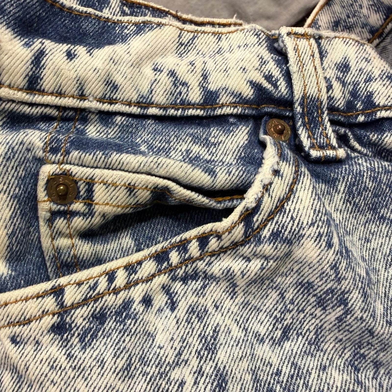 Vintage 80s Levi's 515 Orange Tab Acid Wash Made in USA
