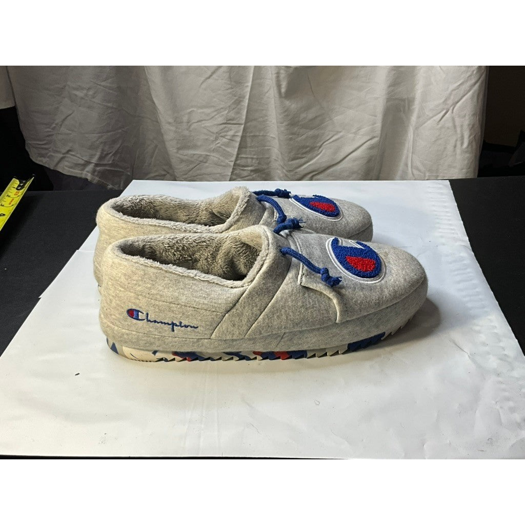 Champion Kids Slippers Toddler Boys Girls Gray Blue Red Logo Casual Shoes Sz M