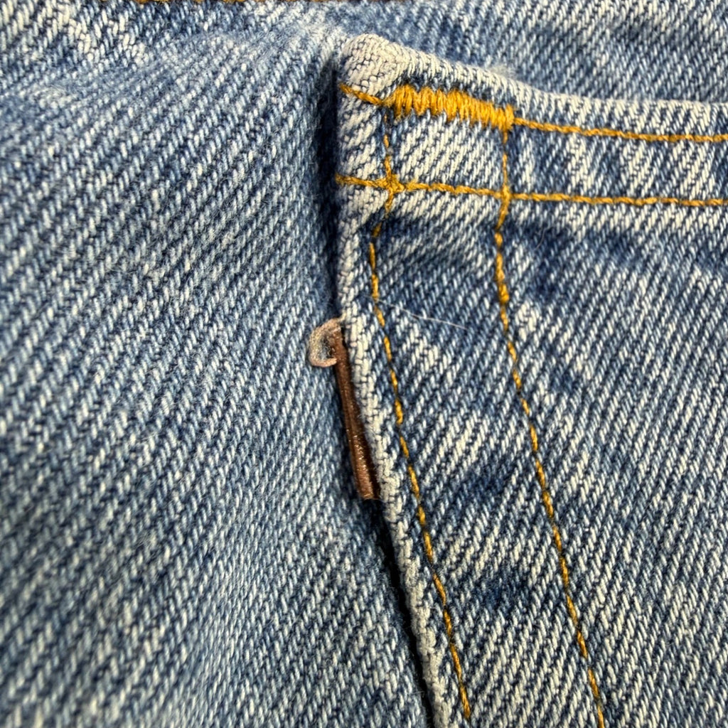 Levi Strauss Signature Mens Loose Pleated Light Wash Denim Jeans Size 40x30