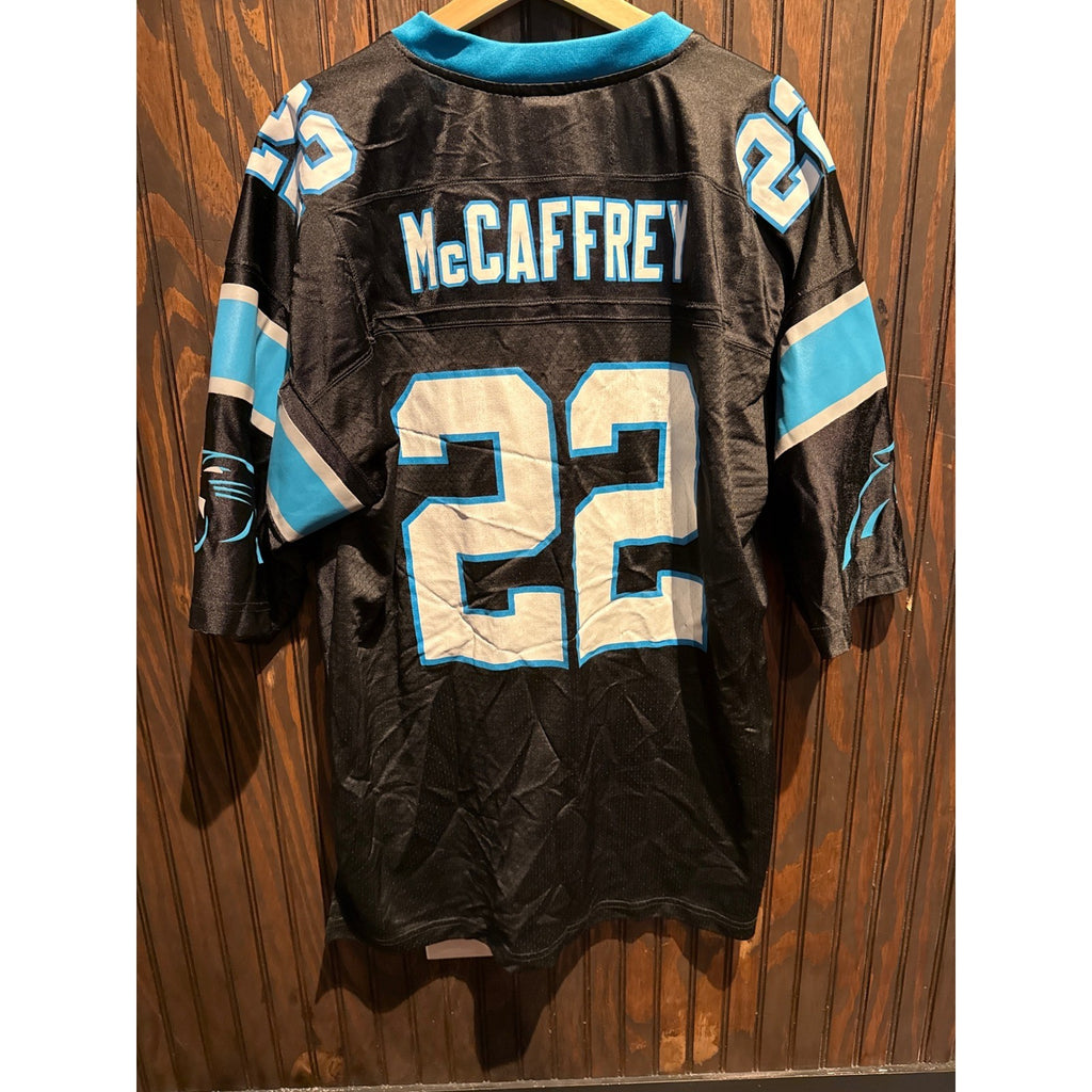 NFL Pro Line Carolina Panthers Christian McCaffrey 22 Jersey Mens XL Black Blue