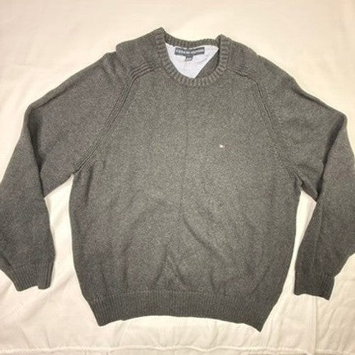 Tommy Hilfiger Men's Dark Gray V-Neck Long Sleeve Sweater XL G