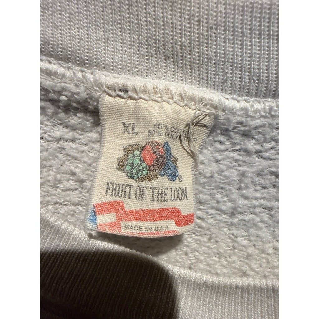 Vintage 1991 Desert Storm Sweatshirt White XL Fruit of the Loom Military Graphic