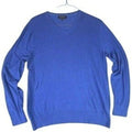 Banana Republic Luxe Sweater Collection Mens XL Blue V-Neck Pullover Sweater