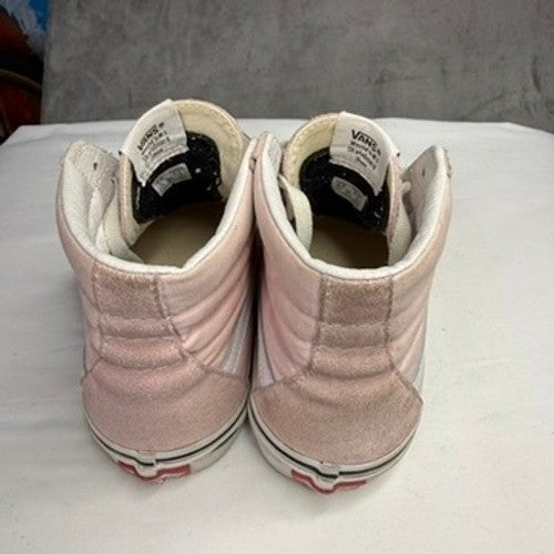 Vans SK8 HI Pink Suede High Top Lace Up Casual Sneakers Shoes Women 6.5