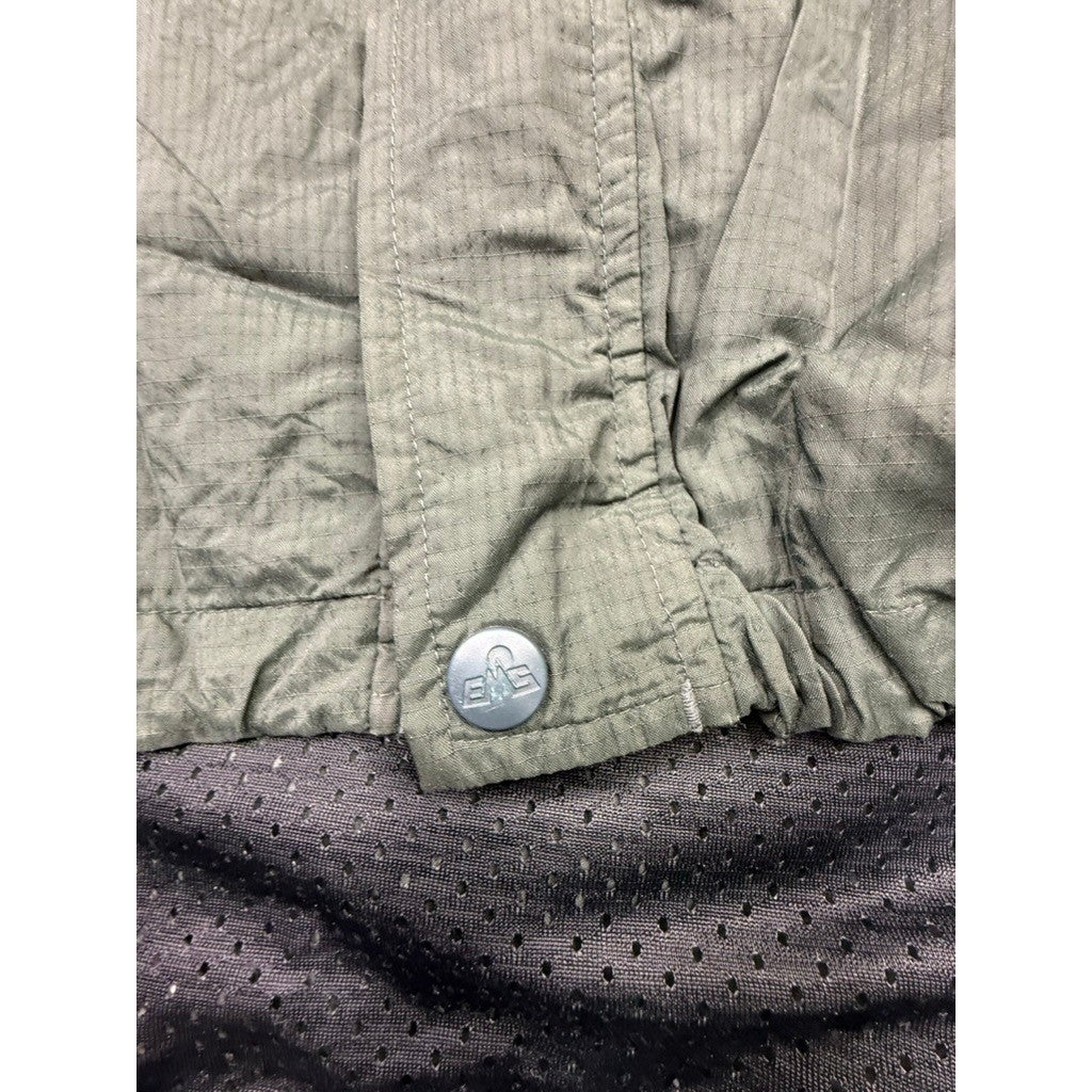 Eastern Mountain Sports EMS System III Jacket Hooded Olive Green MENS M