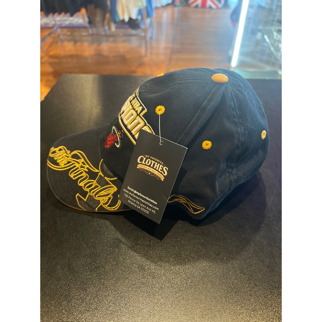Miami Heat 2006 NBA Champions Hat Black Gold Embroidered The Finals Baseball Cap