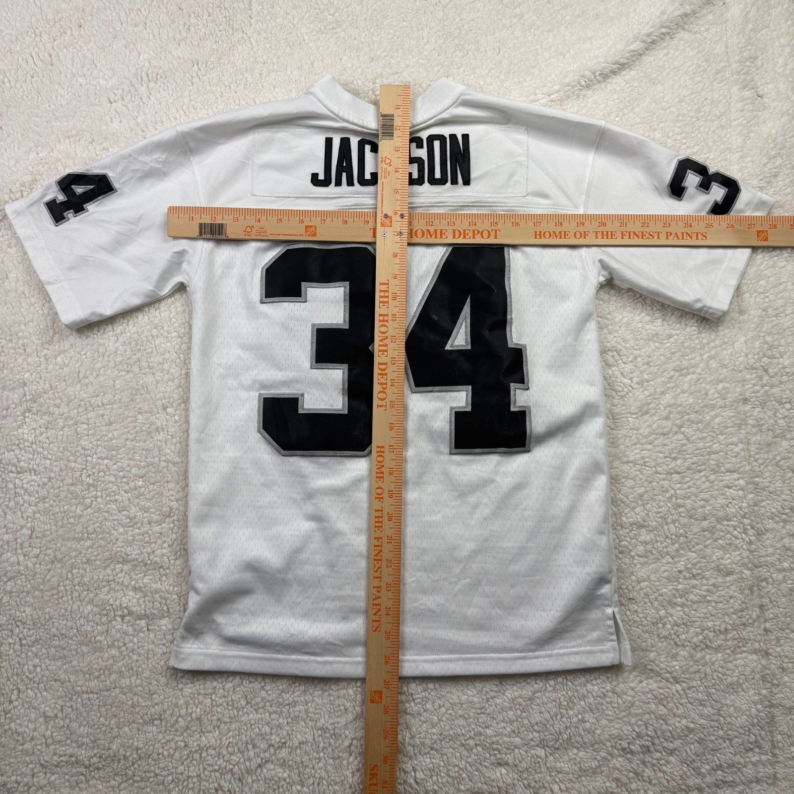 Mitchell Ness Bo Jackson 34 Raiders Throwback Jersey Men White Black