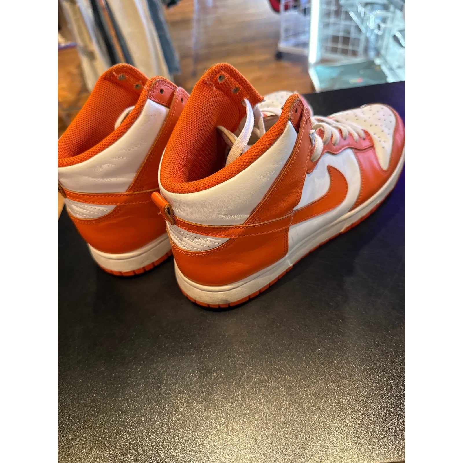 Nike Dunk High Syracuse Orange Blaze White DD1399-101 Mens High Top Sneakers