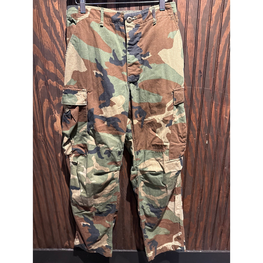 US Military Issue Woodland Camo BDU Cargo Pants Tactical Ripstop Trousers Mens