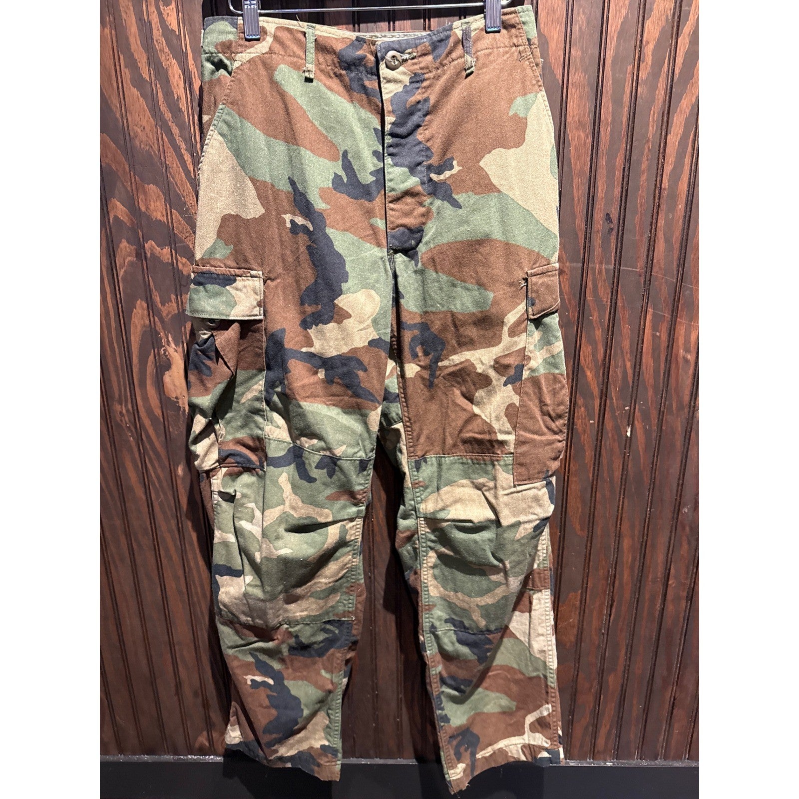 US Military Issue Woodland Camo BDU Cargo Pants Tactical Ripstop Trousers Mens