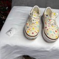 Vans Era Women's Shoes Cream Confetti Polka Dot Low Top Sneakers Size 5.5