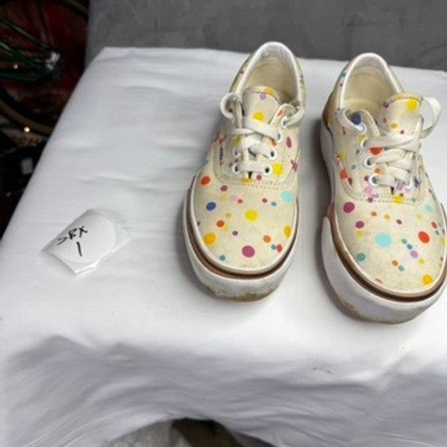 Vans Era Women's Shoes Cream Confetti Polka Dot Low Top Sneakers Size 5.5