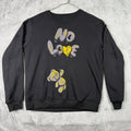 NO LOVE teddy crewneck Black Sweatshirt Bear Balloons