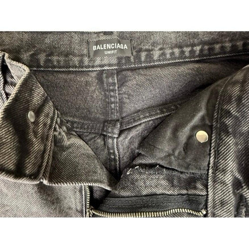 Balenciaga Lost Tape Flare Size 30 Washed Black Jeans