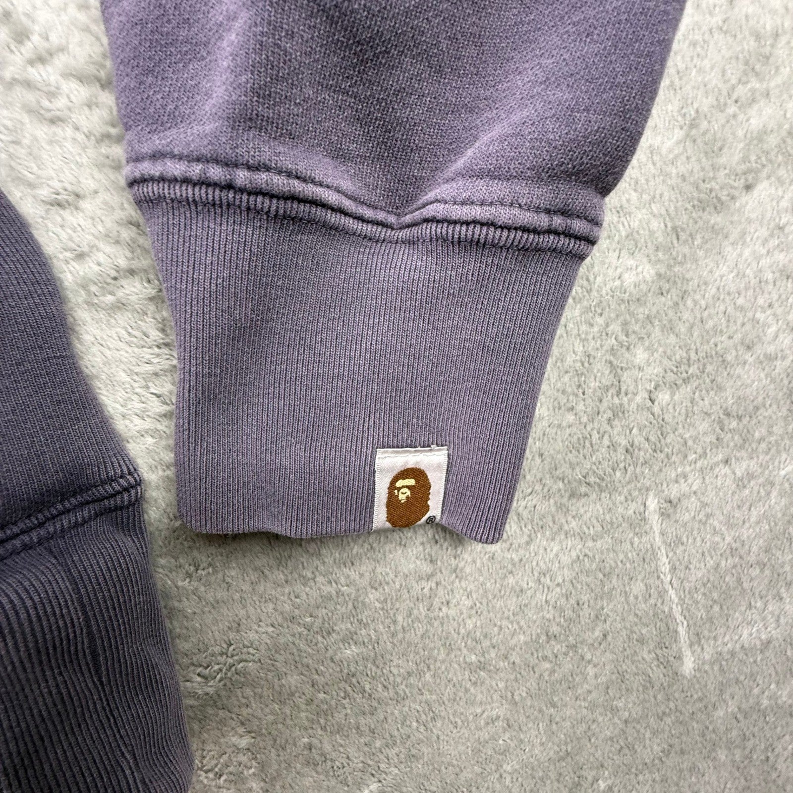 A Bathing Ape BAPE Mens Purple Crewneck Sweatshirt By Bathing Ape Size M