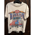 Vintage Bobby Hamilton NASCAR Racing TShirt White Single Stitch Mens XL 28x22