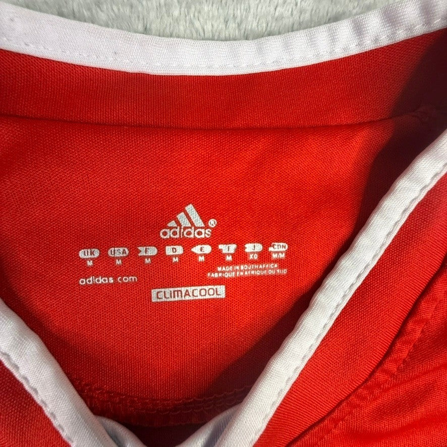 Adidas Uganda Soccer Jersey Football Shirt Men's Size Medium Red Climacool