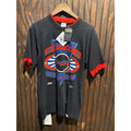 Vintage Atlanta Braves Salem Sportswear T-Shirt Black Red 90s MLB Single Stitch