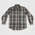 Carhartt Plaid Flannel Long Sleeve Button Up Shirt Men's Size Medium Gray