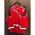Steve & Barrys Indiana University Hoosiers Hockey Jersey Red Black Mens XL 33x29