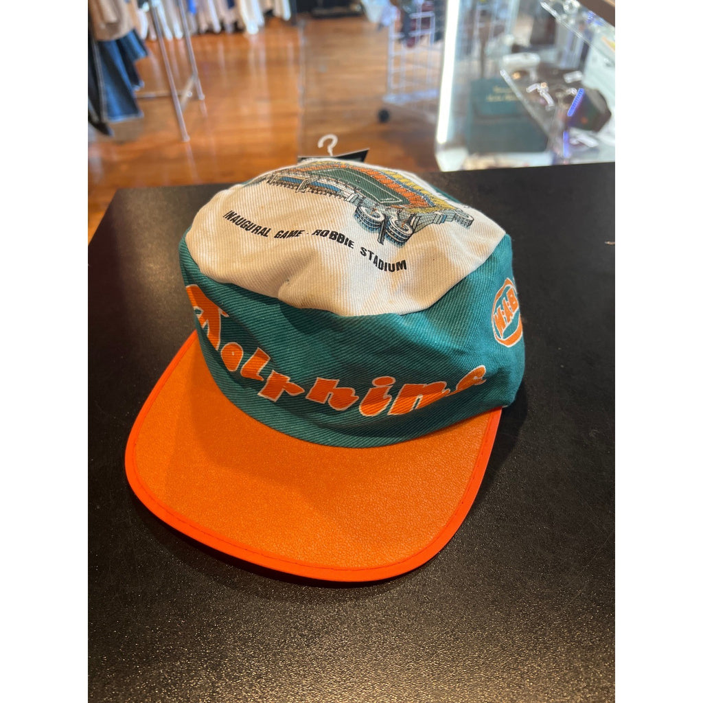 Vintage Miami Dolphins Joe Robbie Stadium Inaugural Game Hat Teal