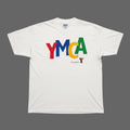 Vintage Hanes Beefy-T YMCA Member Graphic T-Shirt White 90s Single Stitch Large