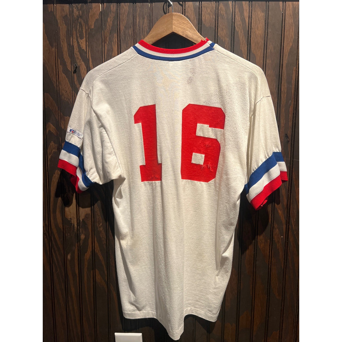 Vintage Russell Athletic Sons of the Big Chicken V-Neck Jersey Tee Marietta GA