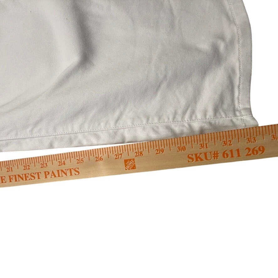 Ralph Lauren White Bootcut Flare Jeans Womens Size 30x27 Embroidered Logo