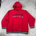 US POLO ASSN Red Hoodie Sweatshirt Since 1890 Graphic Print Pullover Size XL