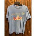 Vintage Chicago Cubs MLB T-Shirt Light Blue Single Stitch 90s Distressed Mens L