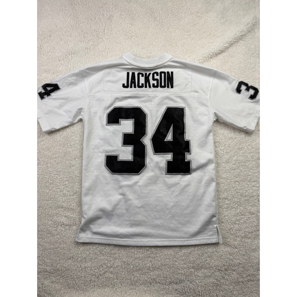 Mitchell Ness Bo Jackson 34 Raiders Throwback Jersey Men White Black