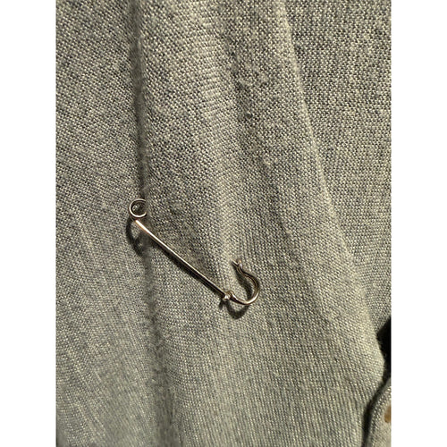 Christian Dior Monsieur Vintage Grey Cardigan Sweater Mens XL V-Neck CD Logo