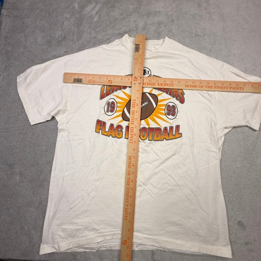 Vintage Hanes Beefy T Lewisville Texans Flag Football T Shirt XL