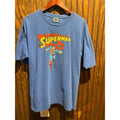 Vintage Superman DC Comics Graphic T-Shirt Blue Mens XL 23x29