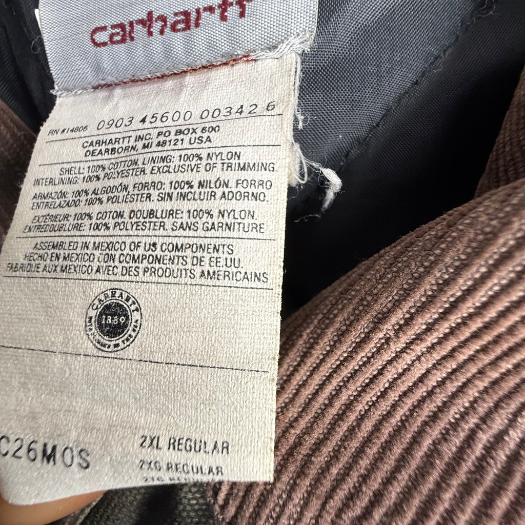 Carhartt Arctic Quilt Lined Sandstone Traditional Jacket Faded Moss Green C26 MS