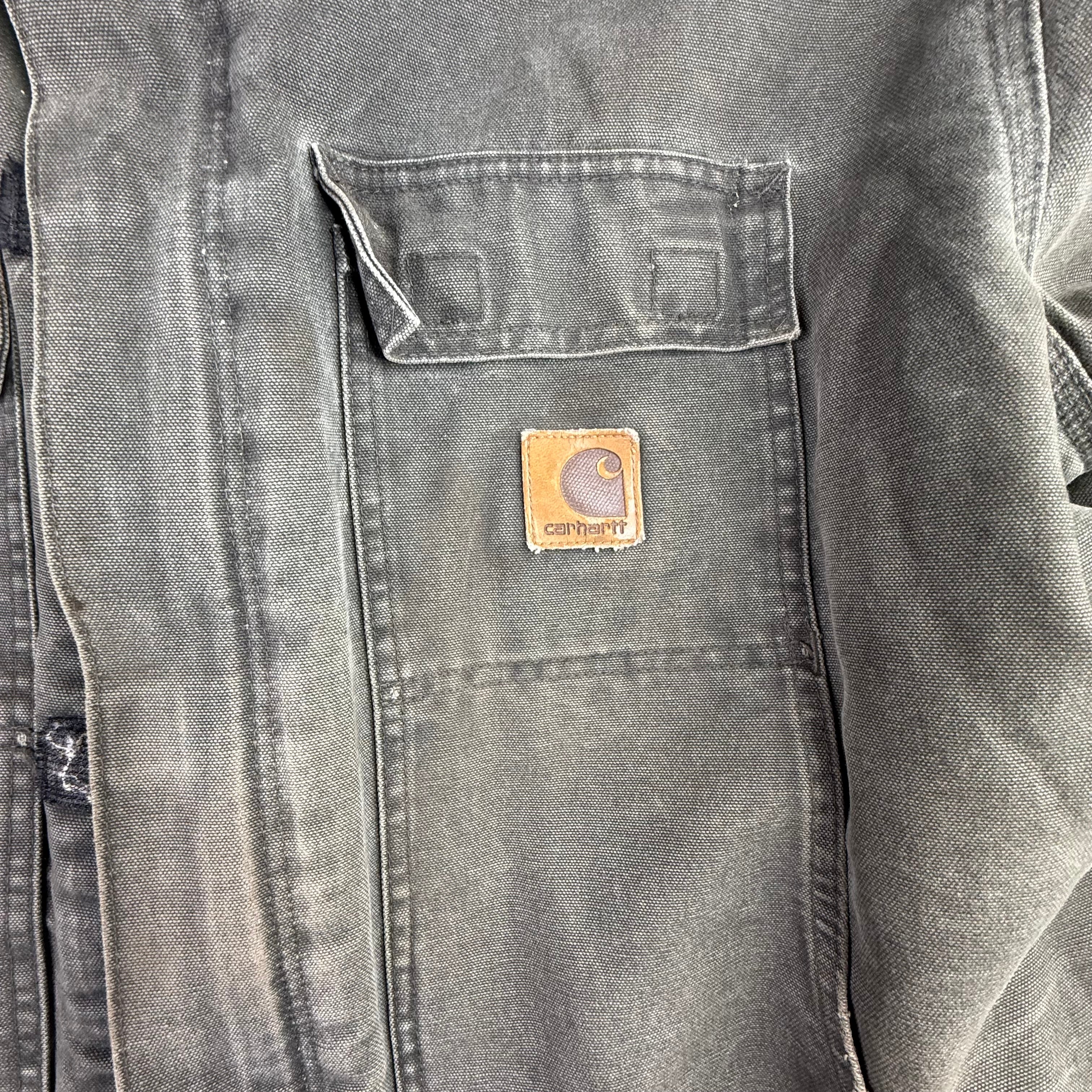 Carhartt Arctic Quilt Lined Sandstone Traditional Jacket Faded Moss Green C26 MS