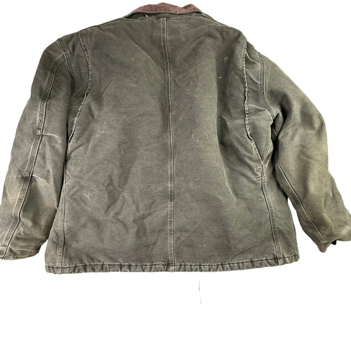 Carhartt Arctic Quilt Lined Sandstone Traditional Jacket Faded Moss Green C26 MS
