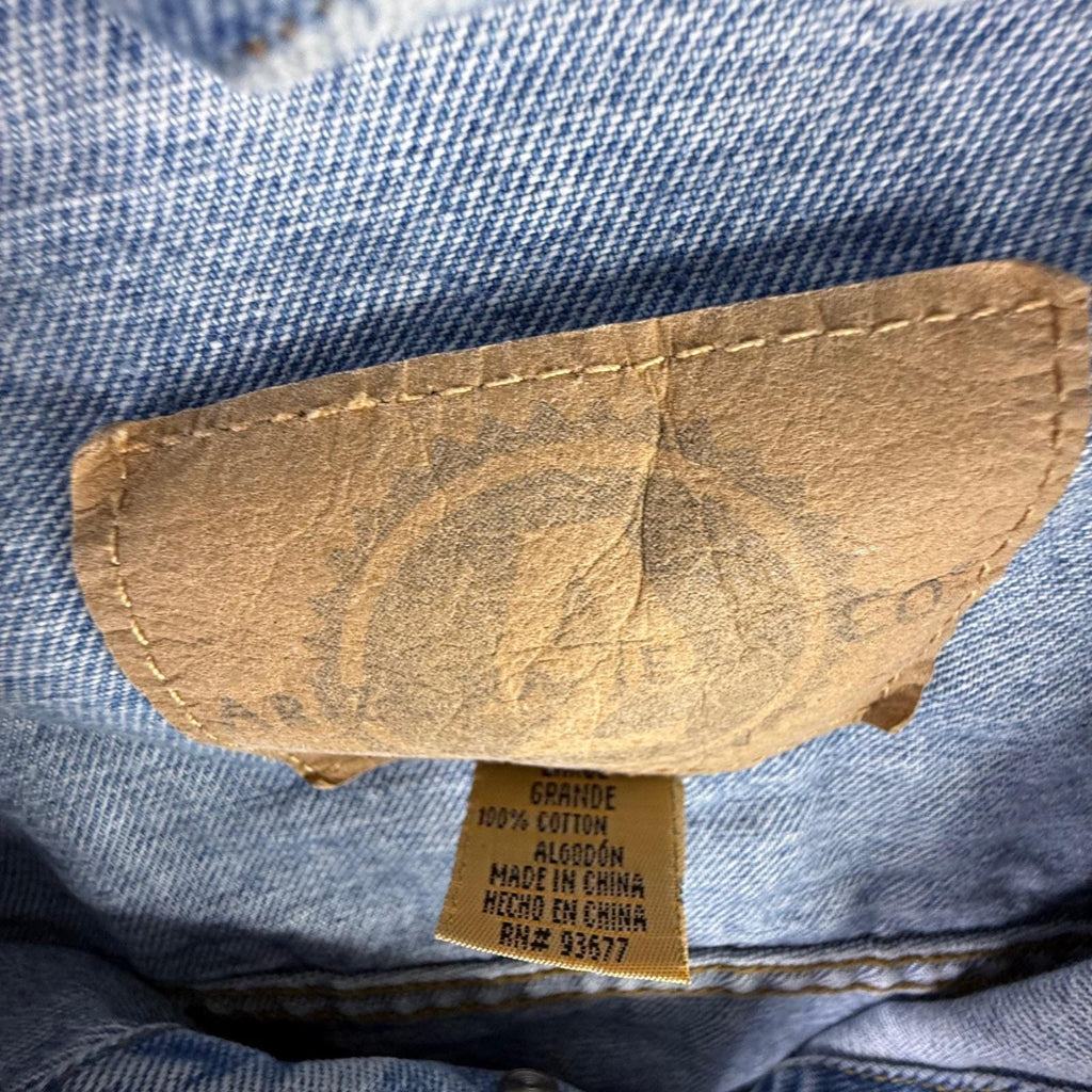 vintage Arizona Jean Co. men's denim trucker jacket Mens Classic Blue size L
