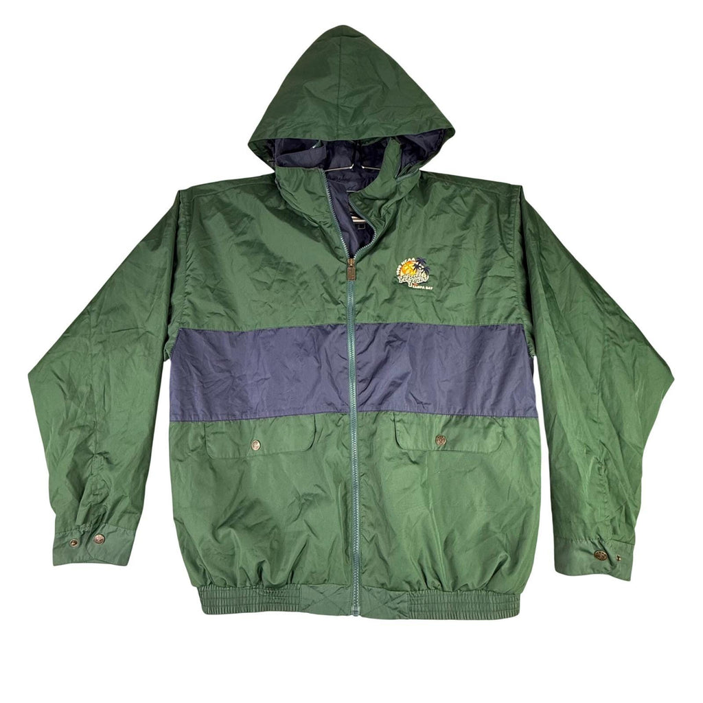 For Sports NCAA 1999 Final Four Tampa Bay Jacket Men's Size L Green Windbreaker