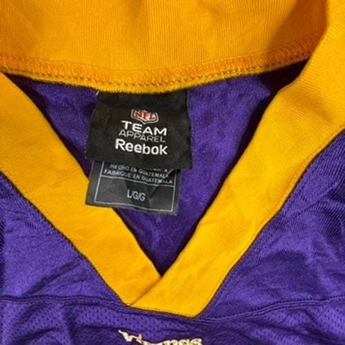 Reebok Minnesota Vikings Adrian Peterson 28 NFL Jersey Mens Large Purple Mesh