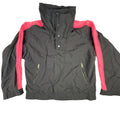 Profile Sportswear Men's Black Pink Color Block Pullover Anorak Jacket L