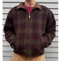 STRUCTURE Le Collezioni Plaid Wool Blend Jacket Men's XL Full Zip Collar