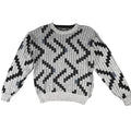 Townsley Mens Geometric Pattern Knit Sweater Crew Neck Long Sleeve Acrylic XL