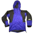 The North Face Gore Tex Jacket Men's Medium Blue Black Hooded Outdoor Coat