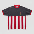 Vintage Champion 1996 Atlanta Olympics Polo Shirt XL Navy Red White Striped USA